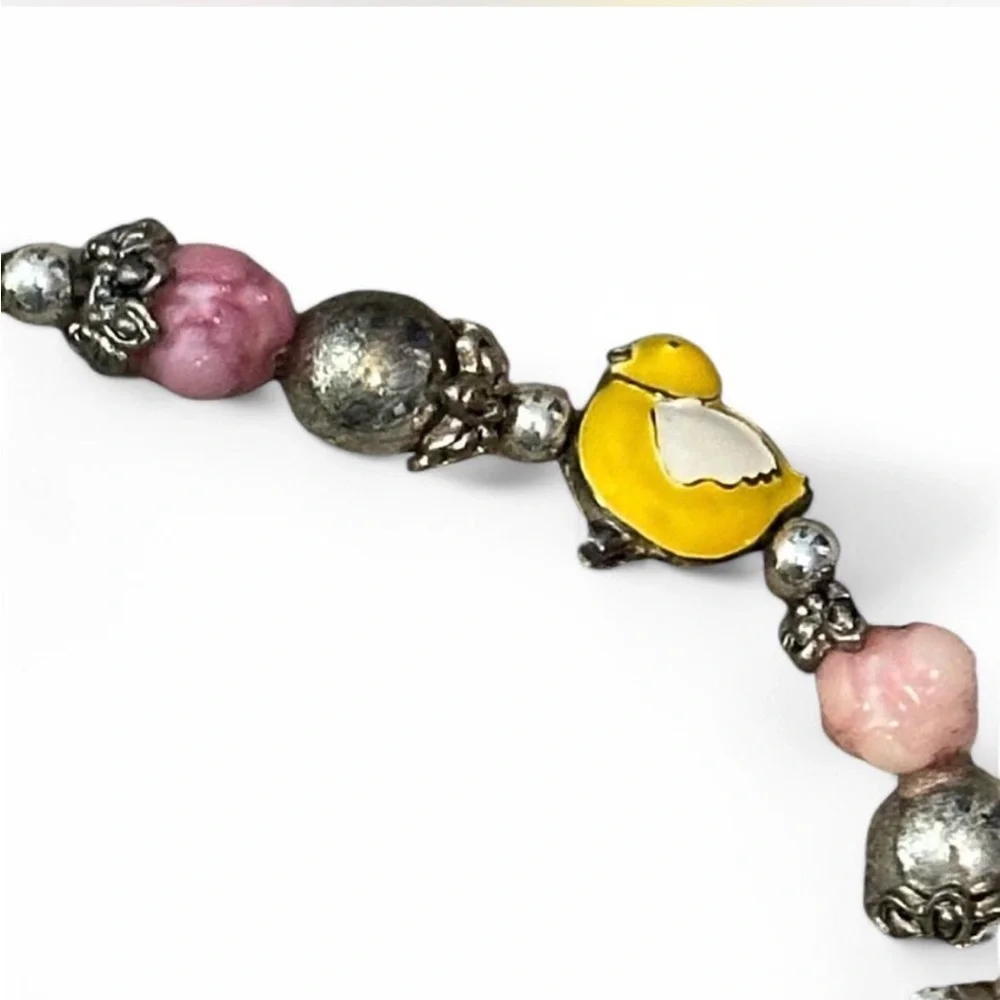 Vintage Colorful Easter‎ Charm Bracelet